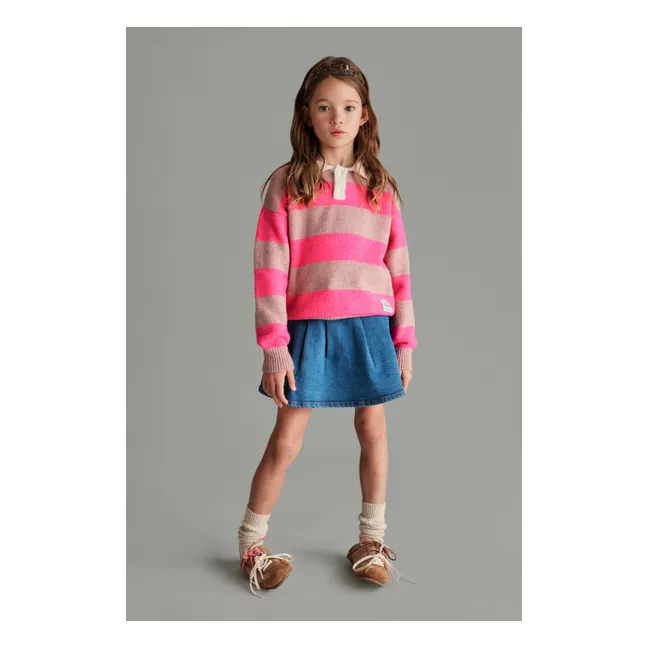 Andrea Polo-Neck Sweater | Pink