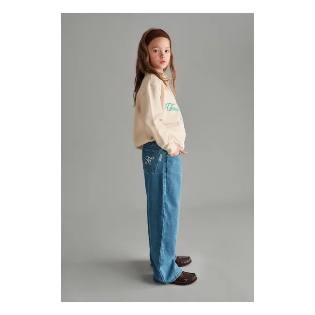 Sweat Zippé Juliette Coton Bio | Ecru