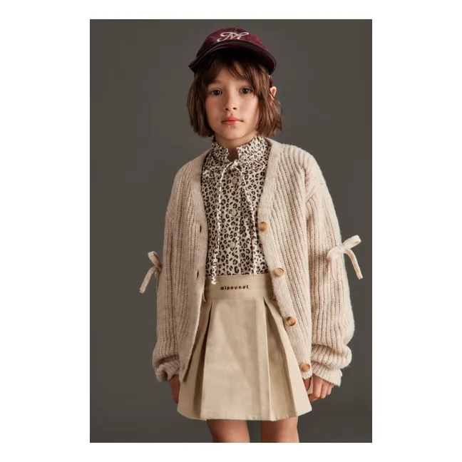 Chloé Leopard Velvet Blouse | Beige