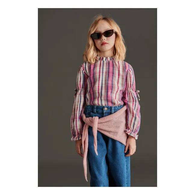 Blouse Martina Rayée | Rose