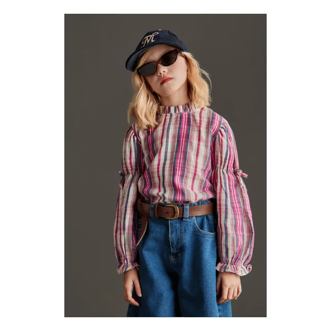 Martina Striped Blouse | Pink