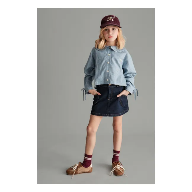Chemise Col Claudine Florence | Bleu