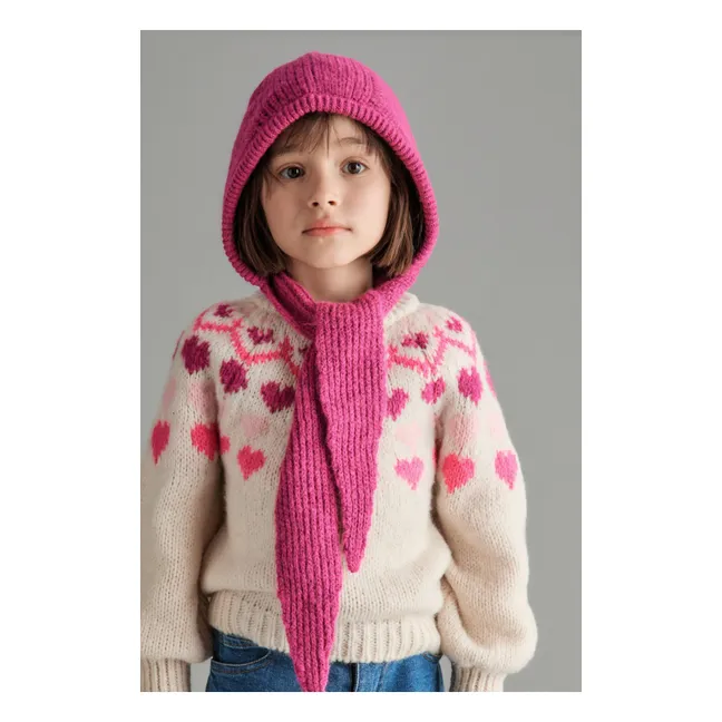 Pull Love Nordic Cœurs | Crème