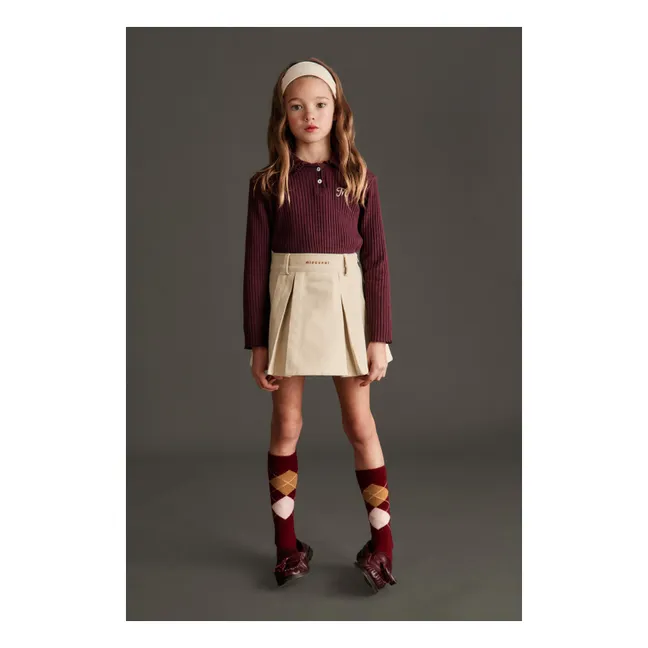 Polo Enrica Coton Bio | Aubergine