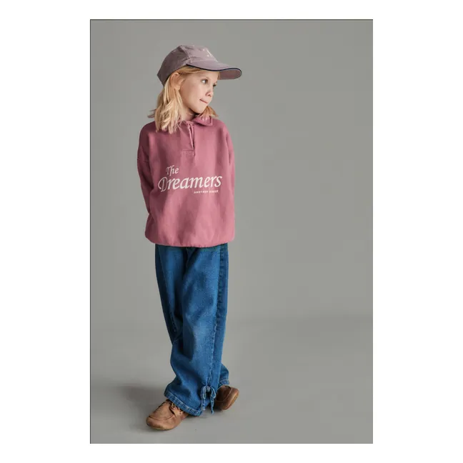 Sweat Col Polo Dreamers Coton Bio | Vieux Rose
