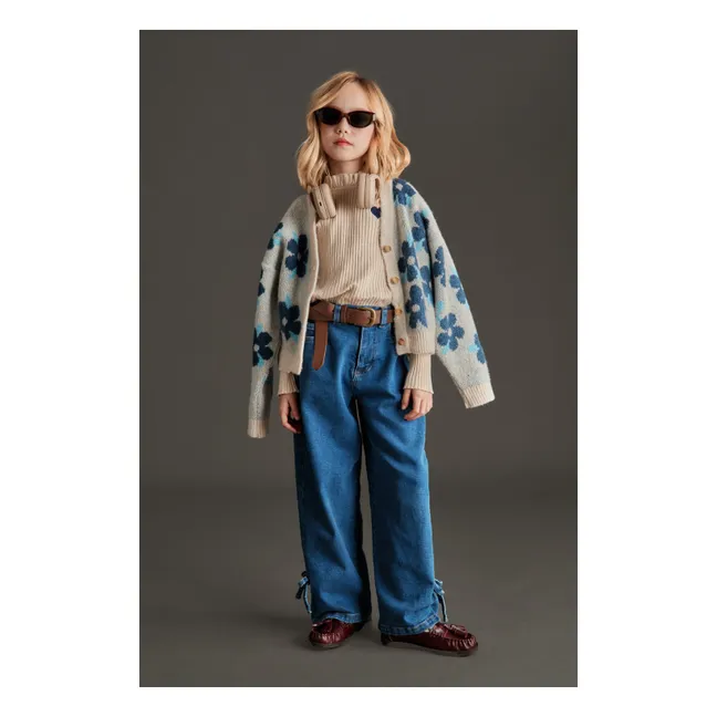 Viviana Floral Cardigan | Blue