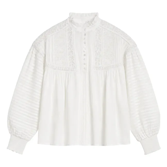 Blouse Dahlia | Blanc