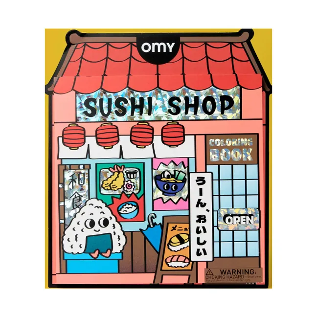 Carnet de coloriage Boutique - Sushi Shop