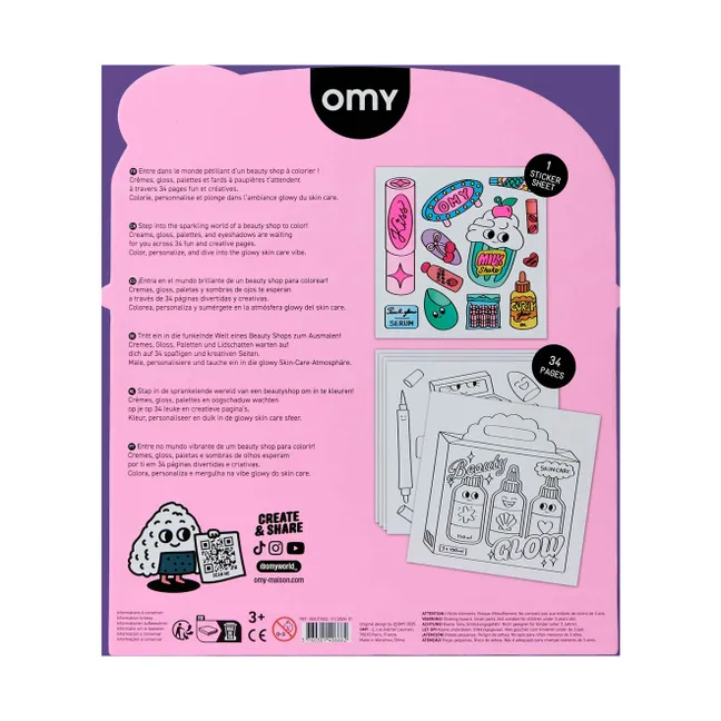 Carnet de coloriage Boutique - Beauty Shop