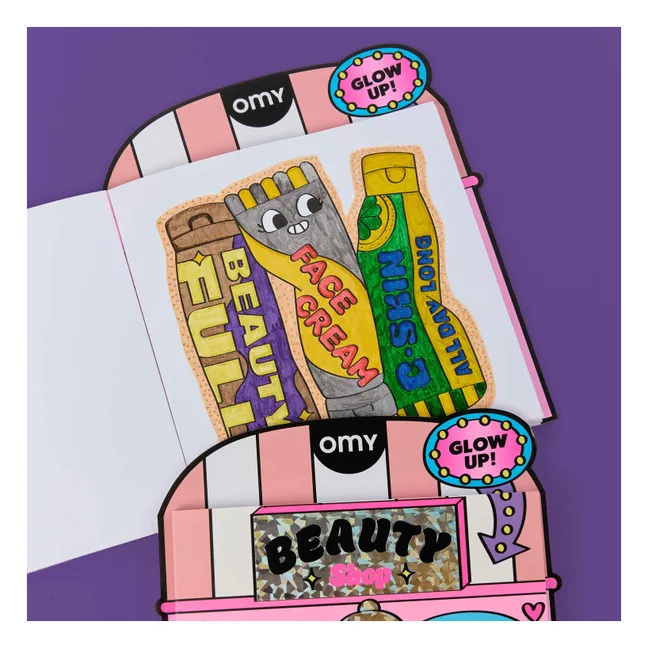 Carnet de coloriage Boutique - Beauty Shop