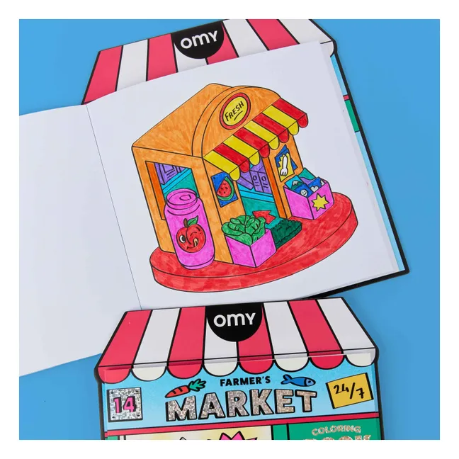 Carnet de coloriage Boutique - Farmer's Market