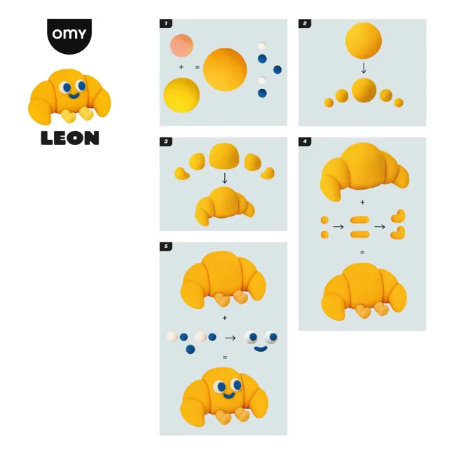 Kit de endurecimiento de arcilla para modelar - León