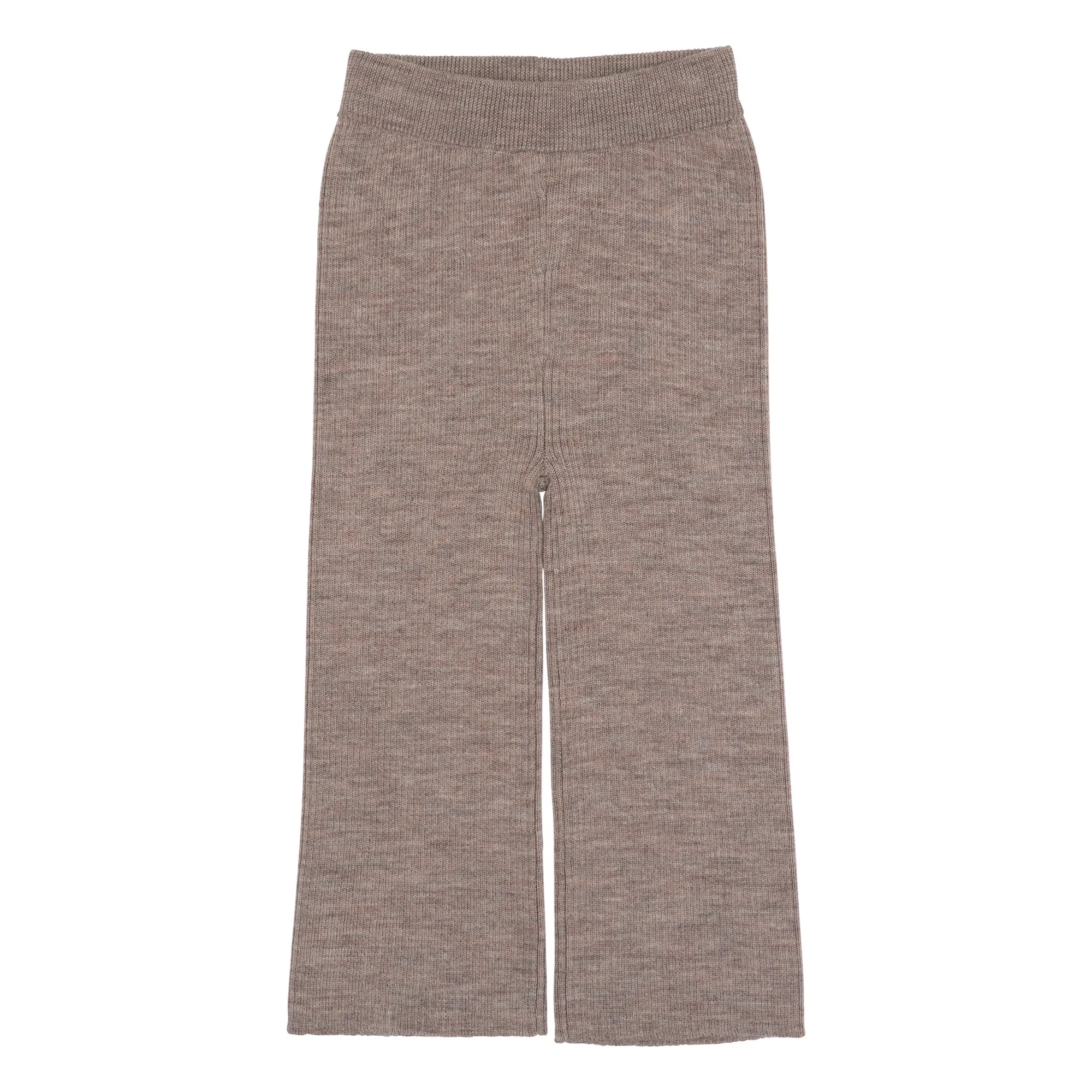 Copenhagen Colors Brown Merino Wool Ribbed Pants