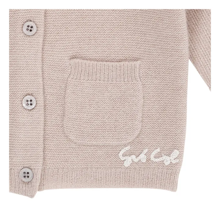 Strickjacke aus Kaschmir | Beige- Produktbild Nr. 3