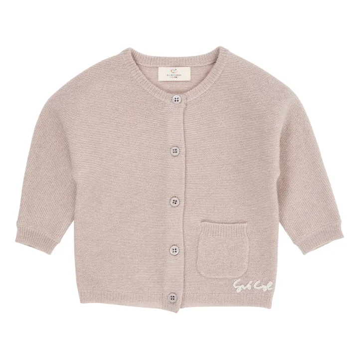 Strickjacke aus Kaschmir | Beige- Produktbild Nr. 0