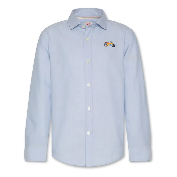 Chemise Tim Moto | Bleu- Image produit n°0