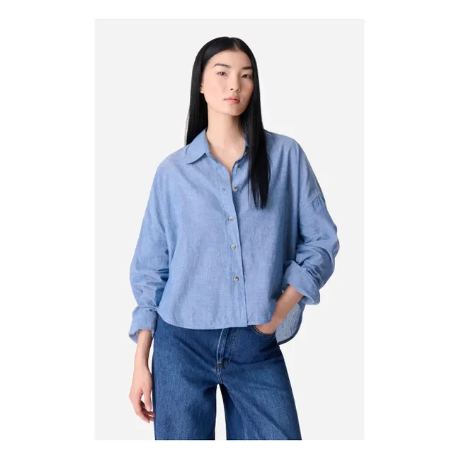 Chemise Brad Coton | Bleu