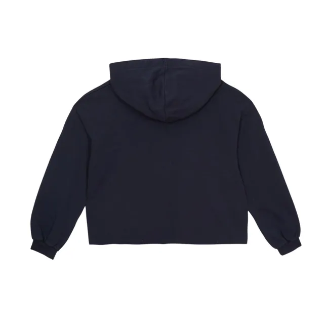Sudadera con capucha Mayflower Algodón orgánico | Azul Marino