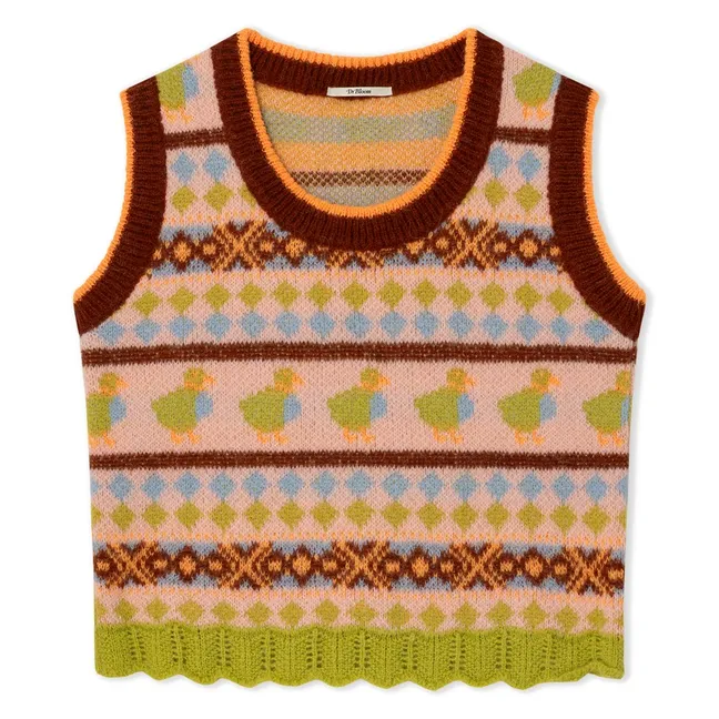 Pull Duck Laine | Marron