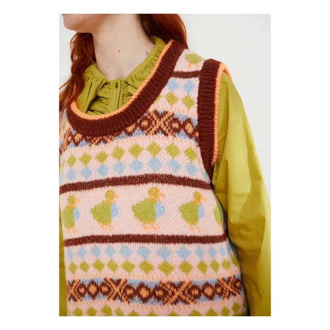 Pull Duck Laine | Marron