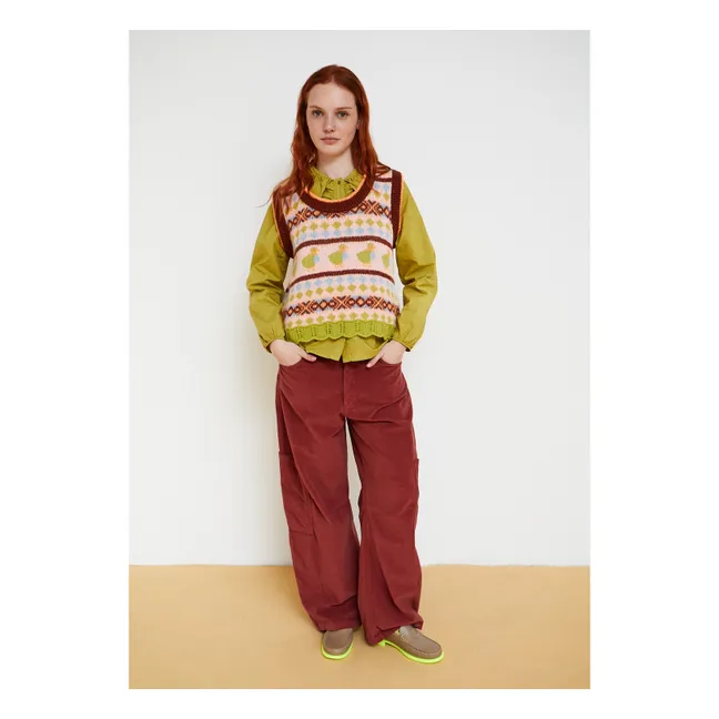 Pull Duck Laine | Marron