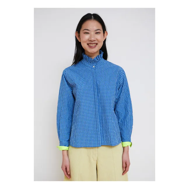Blouse Vichy Pepsi | Bleu
