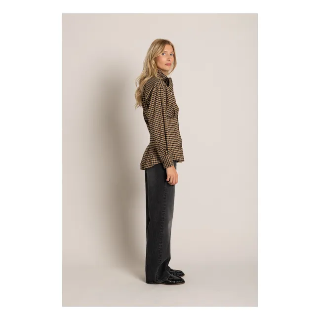 Chemise Agnes Carreaux | Marron