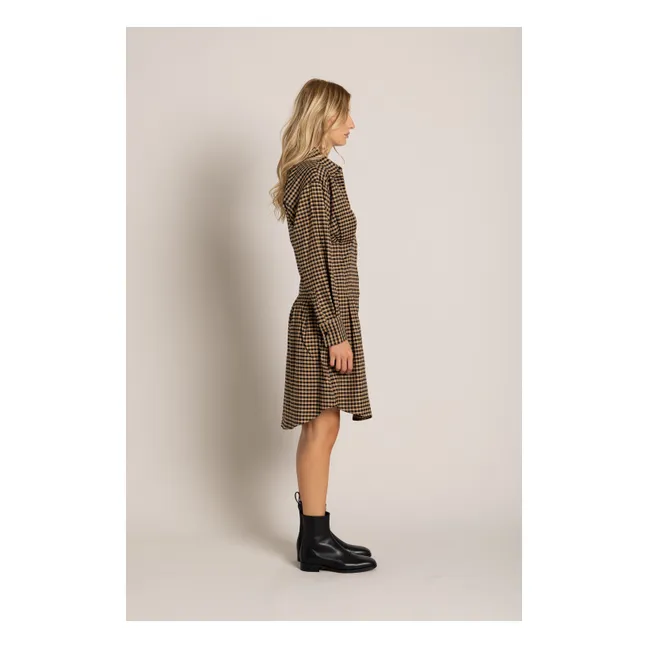Robe Chemise Risa Carreaux | Marron