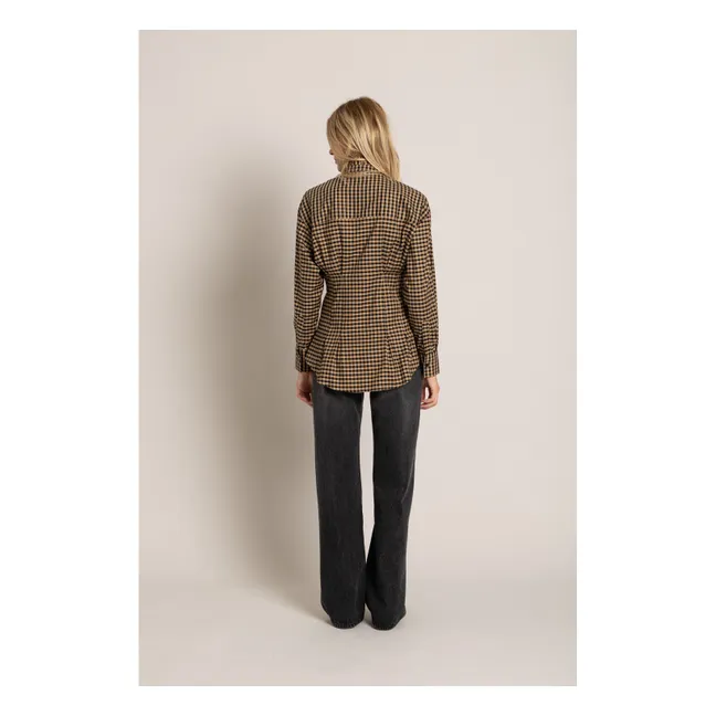 Chemise Agnes Carreaux | Marron