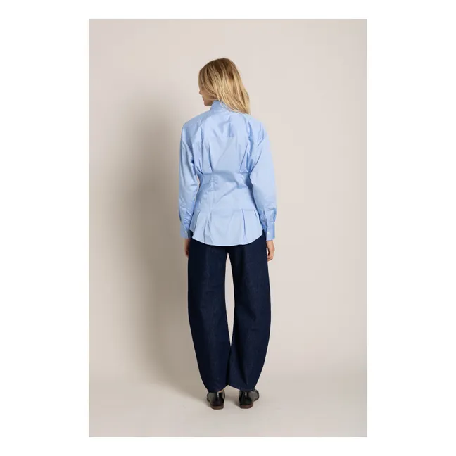 Chemise Agnes Rayée | Bleu ciel