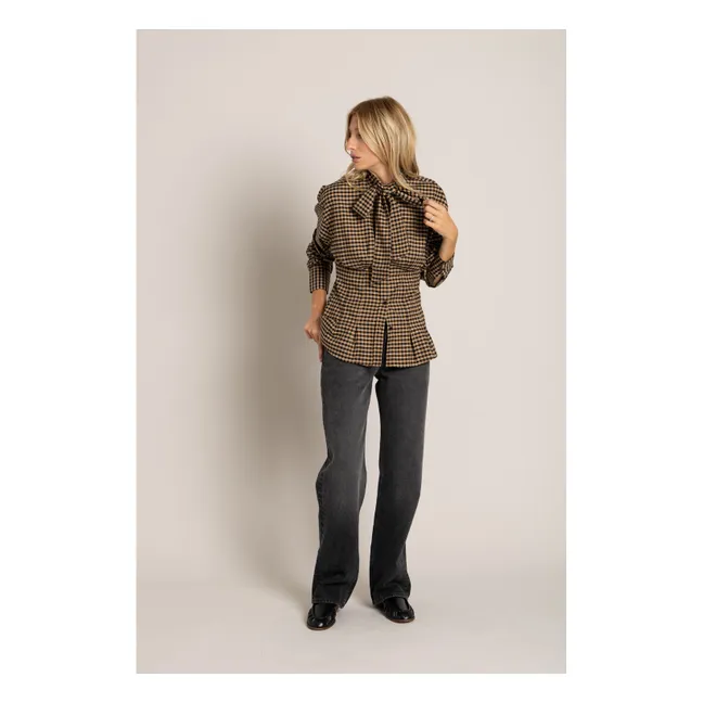 Chemise Agnes Carreaux | Marron