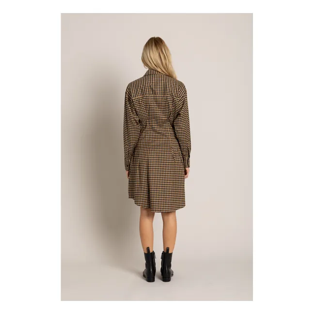 Robe Chemise Risa Carreaux | Marron