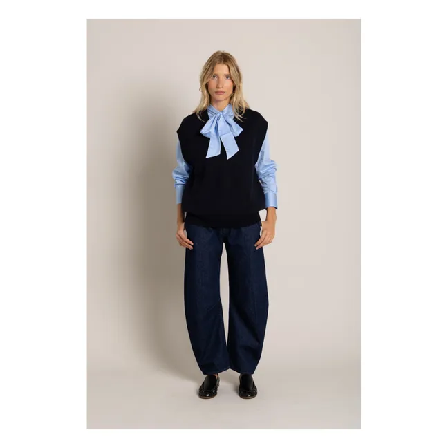 Chemise Agnes Rayée | Bleu ciel