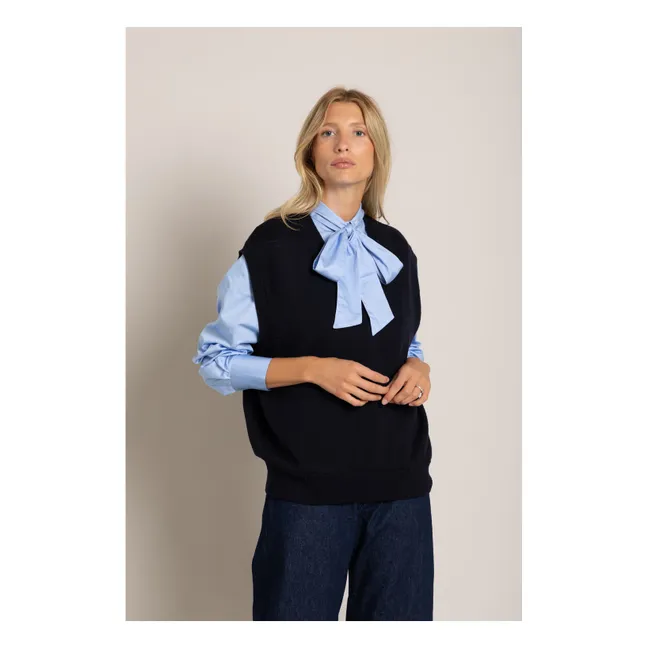 Chemise Agnes Rayée | Bleu ciel