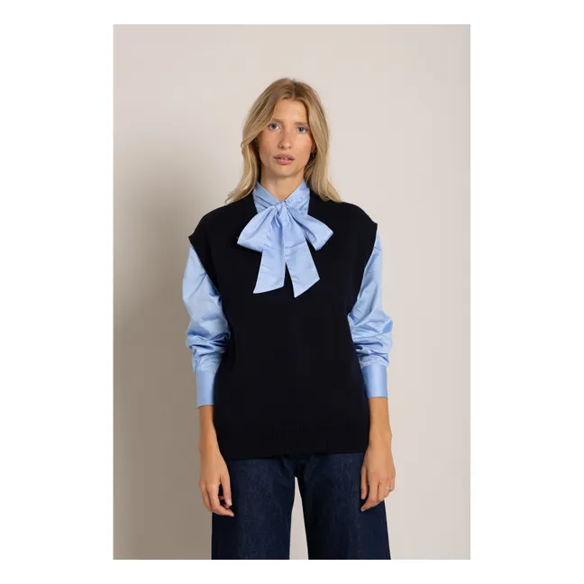 Chemise Agnes Rayée | Bleu ciel