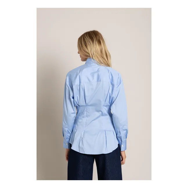 Chemise Agnes Rayée | Bleu ciel