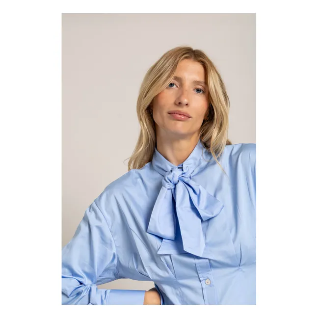 Chemise Agnes Rayée | Bleu ciel