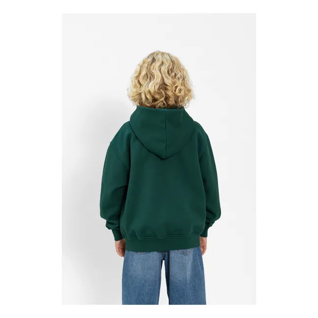 Sweat Harlan Coton Bio | Vert foncé