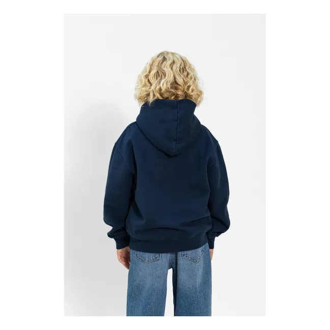 Sweat Harlan Coton Bio | Bleu marine