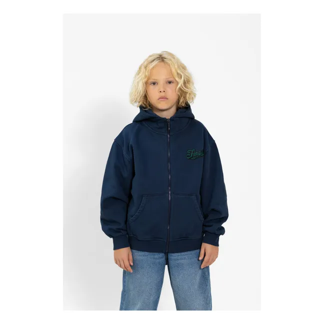 Sweat Harlan Coton Bio | Bleu marine