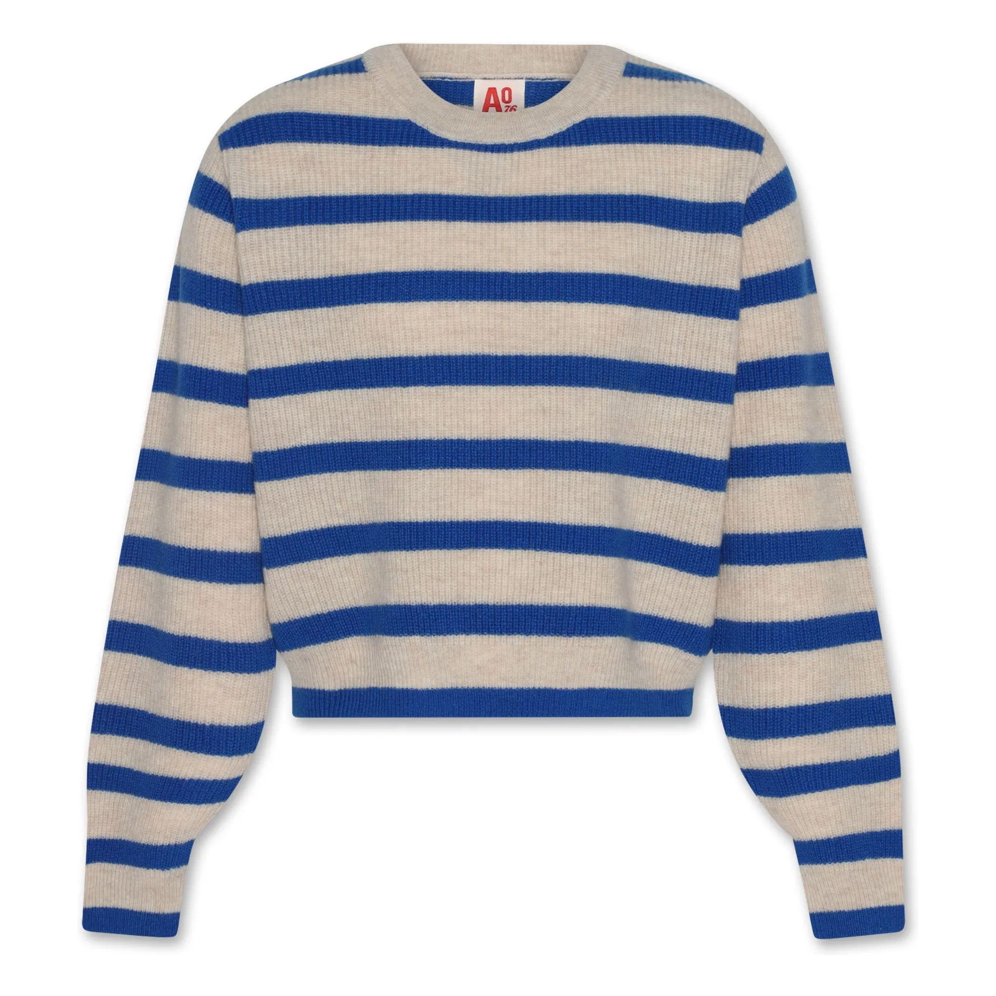 Ao76 Blue Striped Shock Sweater