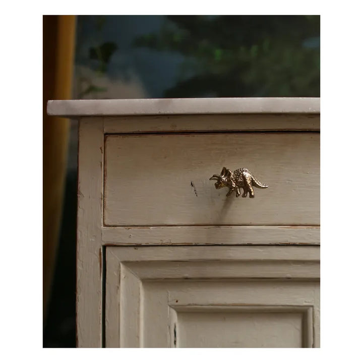 Manilla de latón Triceratop | Dorado- Imagen del producto n°1