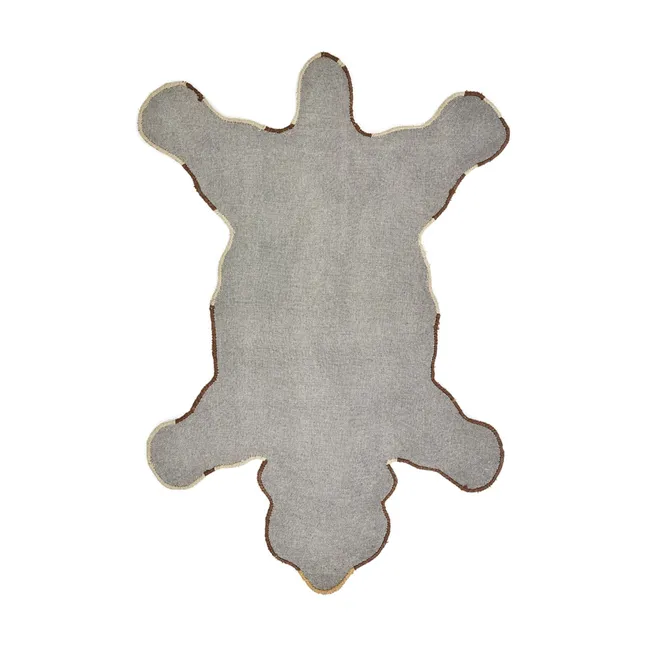 Wool bear rug | Brown