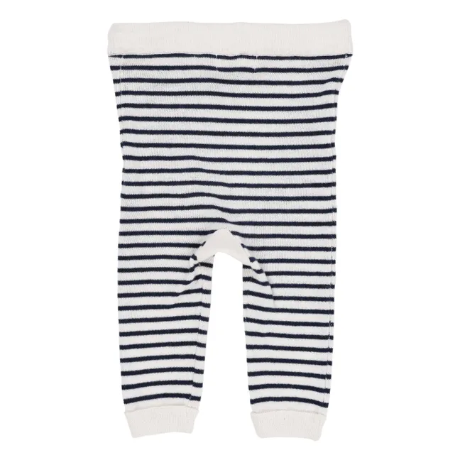 Legging de punto a rayas | Azul Marino