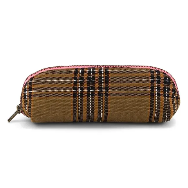 Estuche Gaston Tartan | Marrón