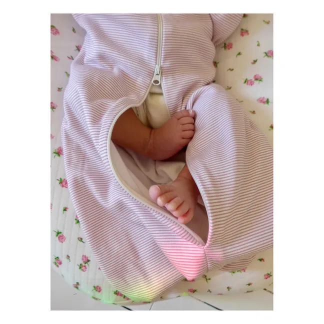 Gigoteuse d'emmaillotage Rayée | Rose bonbon