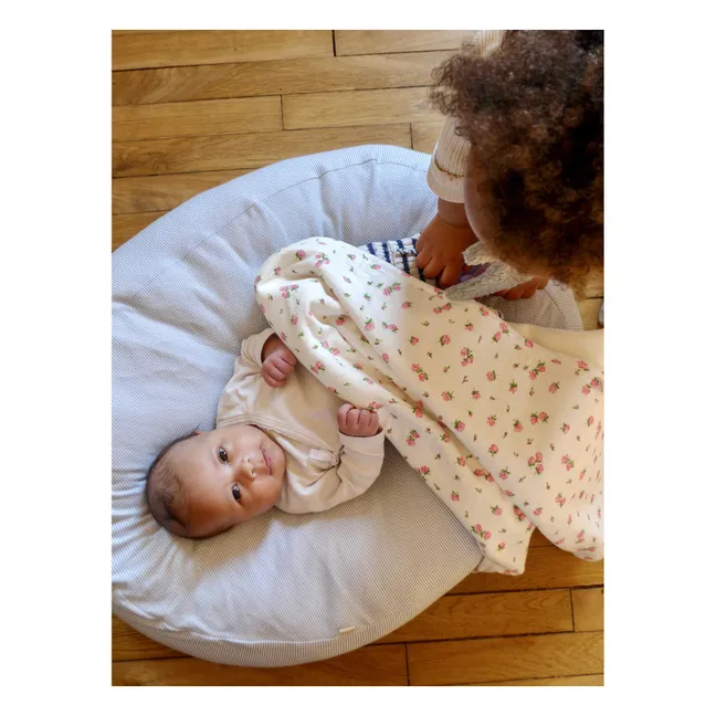 Housse pour nid bébé multi-usage Rayée | Bleu