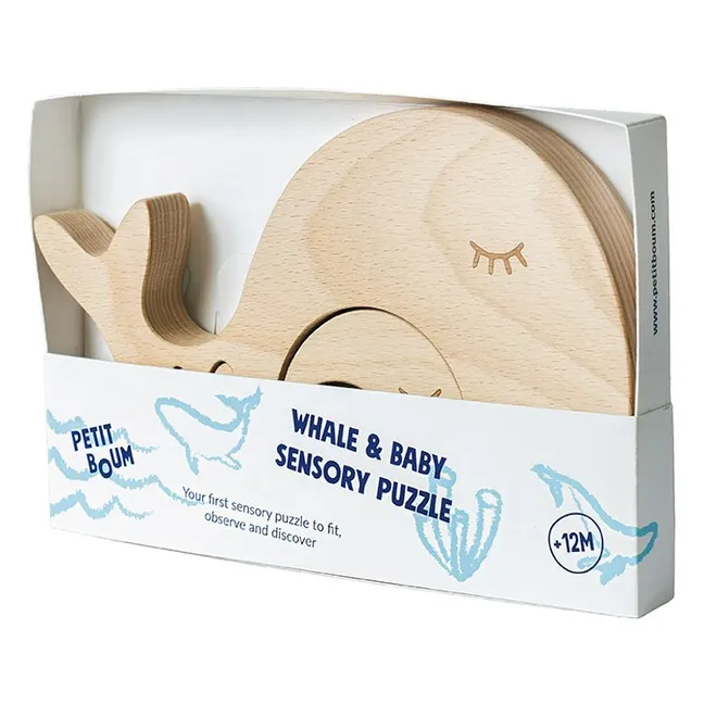 Sensory Puzzle: Whale and Her Baby | Blue