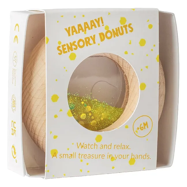 "Calm" Sensory Donut | Yellow