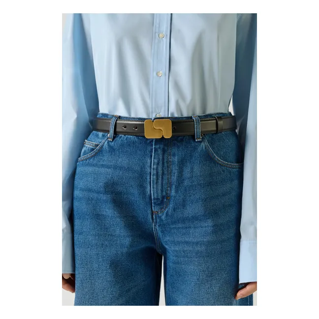 Ninon Leather Belt | Black